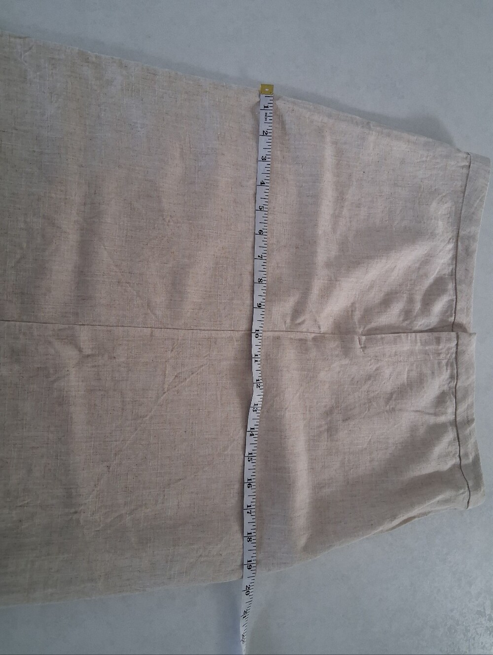 Divided/ Neutral Beige Linen Or Linen Blend Maxi Skirt/ Estimated fit: US S/M - Picture 7 of 8